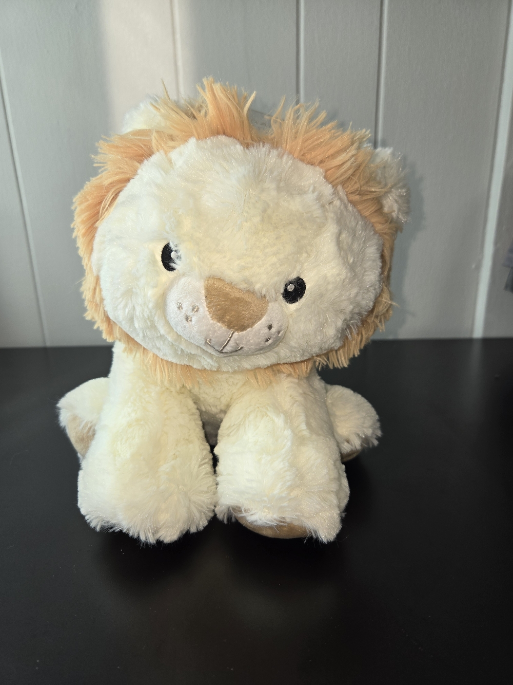 Rachel Zoe Cream and Tan Plush Lion Toy
